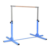 儿童可调节体操杆单杠-蓝色 Adjustable Gymnastics Bar Horizontal Bar for Kids-Blue