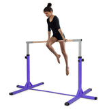 儿童可调体操单杠-紫色 Adjustable Gymnastics Bar Horizontal Bar for Kids-Purple