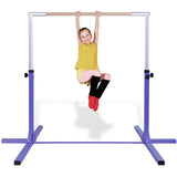 儿童可调体操单杠-紫色 Adjustable Gymnastics Bar Horizontal Bar for Kids-Purple