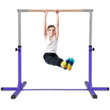 儿童可调体操单杠-紫色 Adjustable Gymnastics Bar Horizontal Bar for Kids-Purple