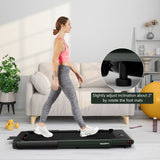 2.25HP 二合一折叠跑步机 带APP音箱遥控-绿色 2.25HP 2 in 1 Folding Treadmill with APP Speaker Remote Control-Green