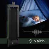 2.25HP 二合一折叠跑步机 带APP音箱遥控-绿色 2.25HP 2 in 1 Folding Treadmill with APP Speaker Remote Control-Green