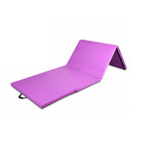 8 x 4 英尺折叠体操翻滚垫 - 紫色 8 x 4 Feet Folding Gymnastics Tumbling Mat-Purple