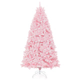 7 英尺植绒人造圣诞树，配有 500 个 LED 灯和 1200 个树枝 7 Feet Flocked Artificial Christmas Tree with 500 LED Lights and 1200 Branches