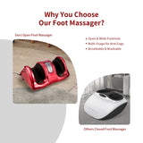 高强度滚轮治疗指压足部按摩器-酒 Therapeutic Shiatsu Foot Massager with High Intensity Rollers-Wine