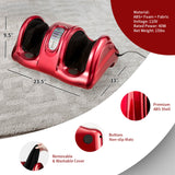 高强度滚轮治疗指压足部按摩器-酒 Therapeutic Shiatsu Foot Massager with High Intensity Rollers-Wine