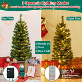 4 英尺预亮盆栽圣诞树 4 Feet Pre-Lit Potted Christmas Tree