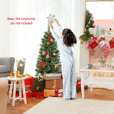 4 英尺预装盆栽圣诞树松针 4 Feet Pre-Lit Potted Christmas Tree Pine Needles