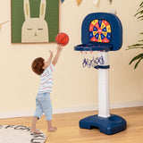 4 合 1 可调节儿童篮球框带环抛粘球 4-In-1 Adjustable Kids Basketball Hoop with Ring Toss Sticky Ball