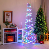 7 英尺户外螺旋圣诞树，适合派对圣诞新年装饰 7 Feet Outdoor Spiral Christmas Tree for Party  Xmas New Year Decoration