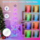 7 英尺户外螺旋圣诞树，适合派对圣诞新年装饰 7 Feet Outdoor Spiral Christmas Tree for Party  Xmas New Year Decoration