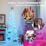 7 英尺户外螺旋圣诞树，适合派对圣诞新年装饰 7 Feet Outdoor Spiral Christmas Tree for Party  Xmas New Year Decoration