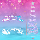 7 英尺户外螺旋圣诞树，适合派对圣诞新年装饰 7 Feet Outdoor Spiral Christmas Tree for Party  Xmas New Year Decoration