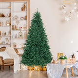7.5 英尺人造圣诞树，带折叠金属支架 7.5 Feet Artificial Christmas Tree with Folding Metal Stand