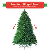 7.5 英尺不发光人造圣诞树，树枝尖 1968 年 7.5 Feet Unlit Artificial Christmas Tree with 1968 Branch Tips