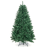 6 英尺铰链式人造圣诞树，带实心金属支架 6 Feet Hinged Artificial Christmas Tree with Solid Metal Stand
