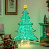 4 英尺发光人造圣诞树，配有 520 个 LED 灯和顶星 4 Feet Lighted Artificial Christmas Tree with 520 LED Lights and Top Star