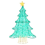 4 英尺发光人造圣诞树，配有 520 个 LED 灯和顶星 4 Feet Lighted Artificial Christmas Tree with 520 LED Lights and Top Star