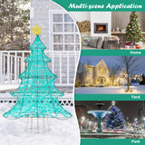 4 英尺发光人造圣诞树，配有 520 个 LED 灯和顶星 4 Feet Lighted Artificial Christmas Tree with 520 LED Lights and Top Star