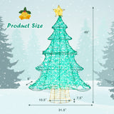 4 英尺发光人造圣诞树，配有 520 个 LED 灯和顶星 4 Feet Lighted Artificial Christmas Tree with 520 LED Lights and Top Star