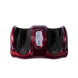 带高强度滚轮的治疗指压足部按摩器 - 深红色 Therapeutic Shiatsu Foot Massager with High Intensity Rollers-Dark Red