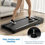 带可触摸 LED 显示屏的桌下步行垫跑步机 Under Desk Walking Pad Treadmill with Touchable LED Display