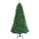 带遥控变色 LED 灯的人造铰链圣诞树 - 7' Artificial Hinged Christmas Tree with Remote-controlled Color-changing LED Lights-7'