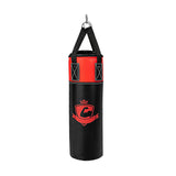 11 磅儿童悬挂式沙袋套装带拳击手套 - 黑色 11 Pounds Kids Hanging Punching Bag Set with Punching Gloves-Black