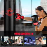 带拳击手套的填充沙袋套装 - 63 磅 Filled Punching Bag Set with Boxing Gloves- 63 lbs