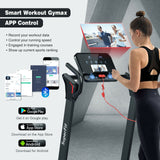 2.25马力电动折叠跑步机带LED显示屏和APP控制-黑色 2.25 HP Electric Motorized Folding Running Treadmill Machine with LED Display and APP Control-Black