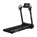 2.25马力电动折叠跑步机带LED显示屏和APP控制-黑色 2.25 HP Electric Motorized Folding Running Treadmill Machine with LED Display and APP Control-Black