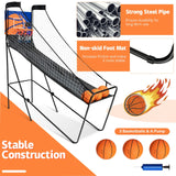 可折叠单杆篮球街机游戏，带电子记分器和篮球 Foldable Single Shot Basketball Arcade Game with Electronic Scorer and Basketballs