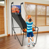 可折叠单杆篮球街机游戏，带电子记分器和篮球 Foldable Single Shot Basketball Arcade Game with Electronic Scorer and Basketballs