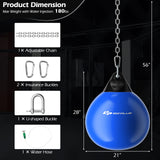 21寸可调节金属链水沙袋-蓝色 21 Inch Water Punching Bag with Adjustable Metal Chain-Blue