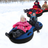 80英寸2人充气雪橇儿童和成人-蓝色 80 Inch 2-Person Inflatable Snow Sled for Kids and Adults-Blue