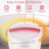 带自动关闭功能的台面毛巾加热器桶 粉色 Countertop Towel Warmer Bucket with Auto Shut Off-Pink