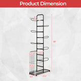 金属篮球架，带 7 个可拆卸挂杆和侧球篮 Metal Basketball Holder with 7 Removable Hanging Rods and Side Ball Basket