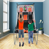 可折叠双人电子篮球游戏机4球室内 Foldable Double Electronic Basketball Game with 4 Balls Indoor