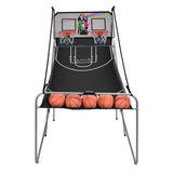 可折叠双人电子篮球游戏机4球室内 Foldable Double Electronic Basketball Game with 4 Balls Indoor