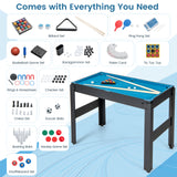 14 合 1 组合游戏桌套装 带足球的多功能游戏桌 14-in-1 Combo Game Table Set Multi Game Table with Foosball