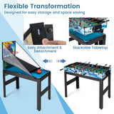 14 合 1 组合游戏桌套装 带足球的多功能游戏桌 14-in-1 Combo Game Table Set Multi Game Table with Foosball