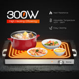 22 x 14 英寸可调温度电热盘加热盘洗碗机 22 x 14 Inch Electric Warming Tray Hot Plate Dish Warmer with Adjustable Temperature