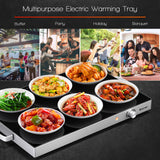 22 x 14 英寸可调温度电热盘加热盘洗碗机 22 x 14 Inch Electric Warming Tray Hot Plate Dish Warmer with Adjustable Temperature