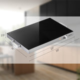 22 x 14 英寸可调温度电热盘加热盘洗碗机 22 x 14 Inch Electric Warming Tray Hot Plate Dish Warmer with Adjustable Temperature