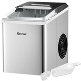 不锈钢 26 磅/24 H 自洁台面制冰机 Stainless Steel 26 lbs/24 H Self-Clean Countertop Ice Maker Machine