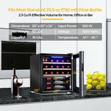 21 瓶压缩机酒柜冰箱带数字控制 21 Bottle Compressor Wine Cooler Refrigerator with Digital Control