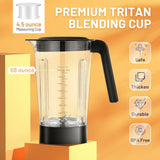 1500W 5 速台面冰沙搅拌机，带 5 个预设和 68 盎司 Tritan 罐-银色 1500W 5-Speed Countertop Smoothie Blender with 5 Presets and 68oz Tritan Jar-Silver