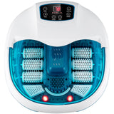 家用泡泡电动按摩滚轮足疗浴缸-蓝色 Foot Spa Tub with Bubbles and Electric Massage Rollers for Home Use-Blue