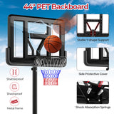 9位可调高度的便携式篮球框 Portable Basketball Hoop with 9-Position Adjustable Height