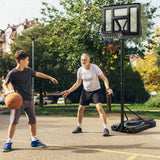 9位可调高度的便携式篮球框 Portable Basketball Hoop with 9-Position Adjustable Height